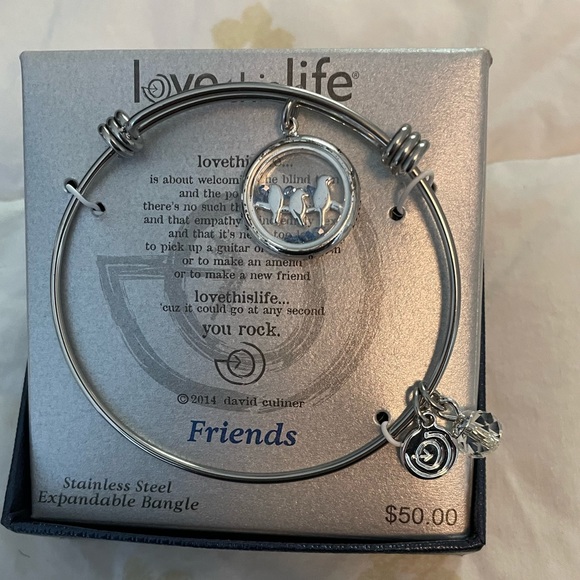 Love this life stainless steel expandable bracelet nwt in box - Picture 1 of 6